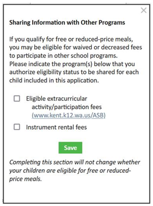 Apply for Free Meals and Free or Reduced Activity Fees