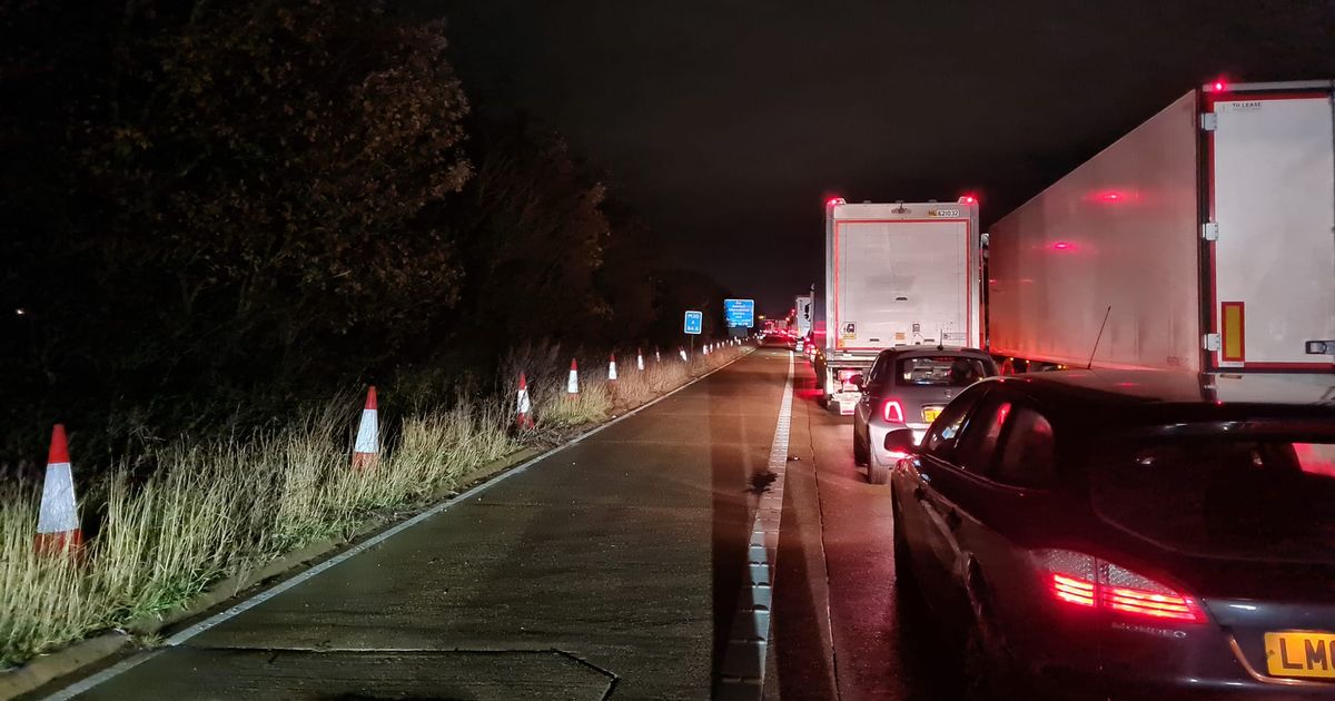 Live M20 traffic updates as motorway blocked near Ashford after lorry sheds load – recap