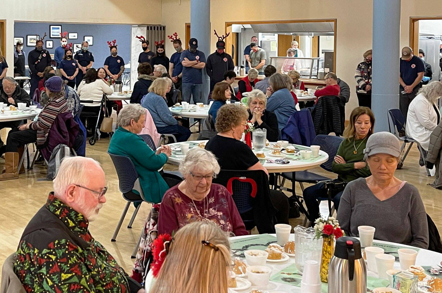 Puget Sound Fire serves up holiday luncheon at Kent Senior Center