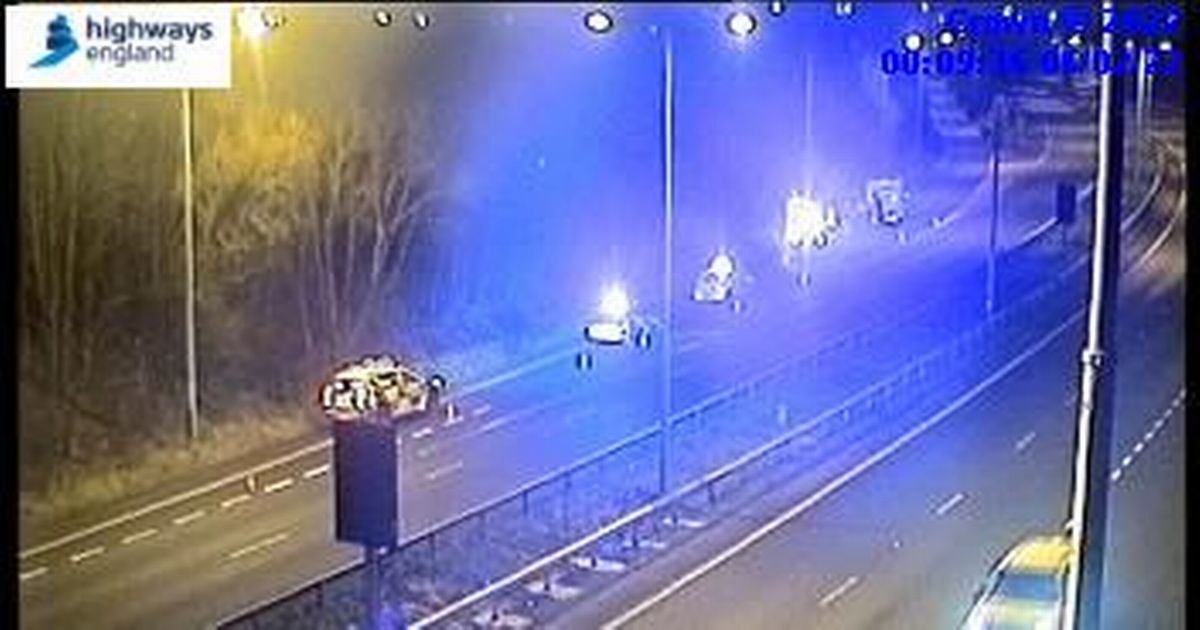M20 Junction 12 reopened after car overturned in collision – latest updates