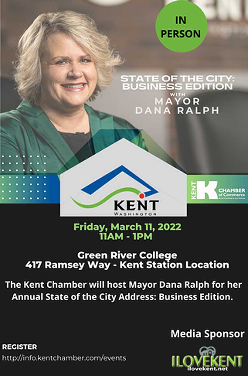 Mayor will give ‘State of the City: Business Edition’ at Kent Chamber luncheon Mar. 11
