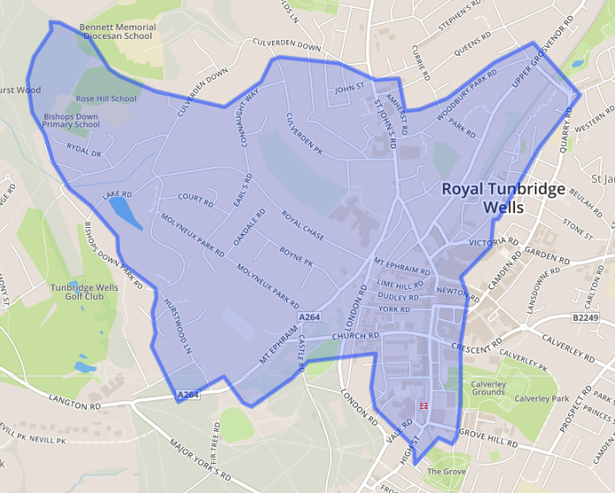Tunbridge Wells’ most dangerous areas – ranked by number of violent and sexual crimes