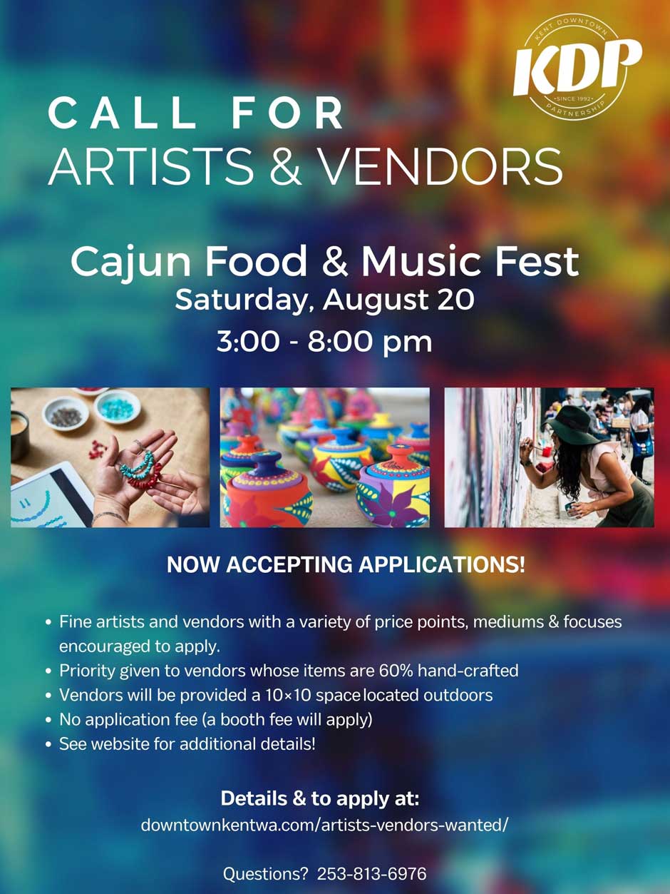 CALL TO ARTISTS & CRAFTSPEOPLE: Cajun Food & Music Fest needs you