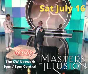 Kent-based magician Louie Foxx will be on ‘Masters of Illusion’ TV show this Saturday, July 16