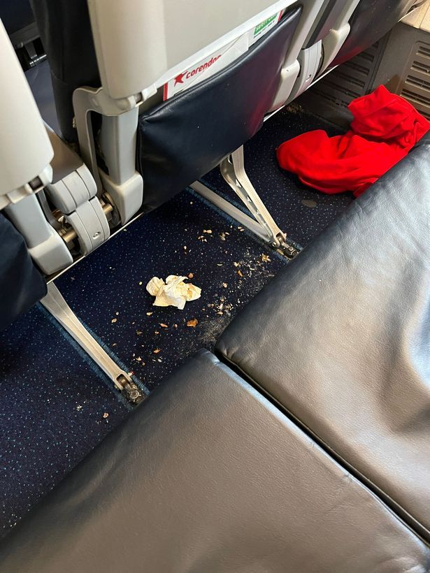 Family disgusted as sick on plane seats left uncleaned ahead of four-hour flight